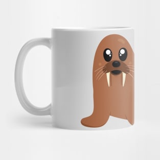 Smiling Walrus Illustration Mug